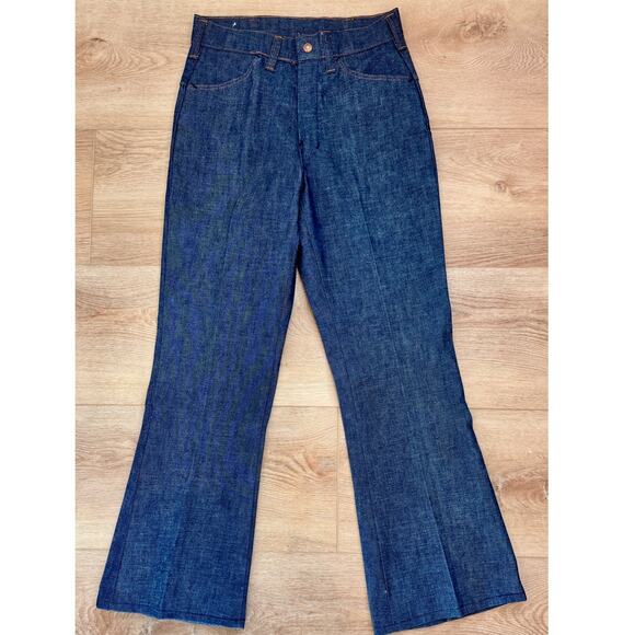 Rare Deadstock Vintage Big Yank Sanforized Dark Denim Jeans – 1960s/70s - Picture 7 of 15